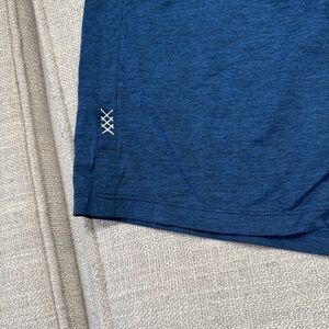 RHONE Heather Blue and Gray Shorts